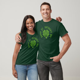 Camiseta 4 Folha de Rua - brilhante - Feliz Dia de Patrick