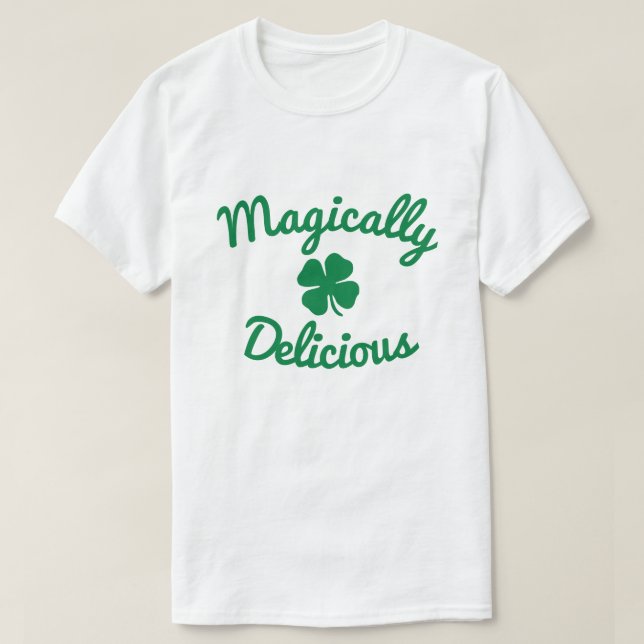 CAMISETA 4 FOLHAS DE COBERTURA MAGICAMENTE DELICIOSAS (Frente do Design)