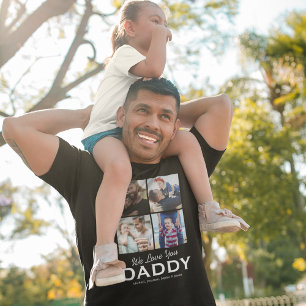 Camiseta 4 Foto da família Nós o amamos Pai