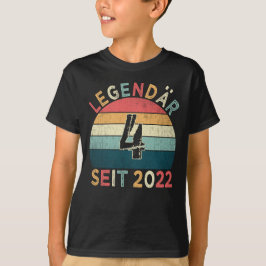 Camiseta 4. Geburtstag Legendär Seit 2022 Jahrgang