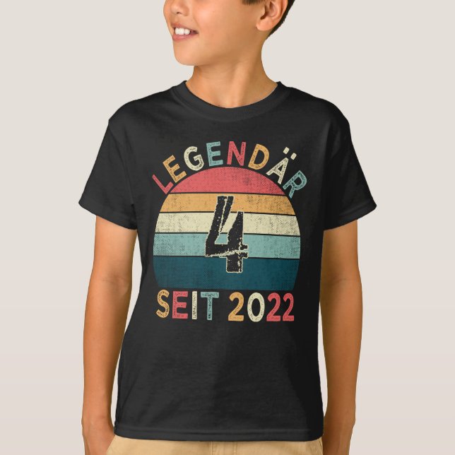 Camiseta 4. Geburtstag Legendär Seit 2022 Jahrgang (Frente)