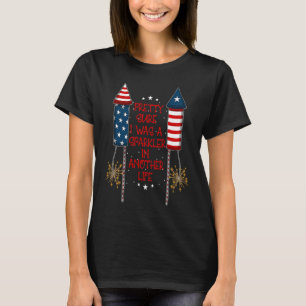 Camiseta 4 h de julho Fireworks Patriotic American Firecrac