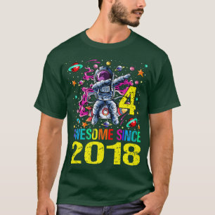 Camiseta 4 Impressionante desde 2018 Astronauta 4º Espaço d