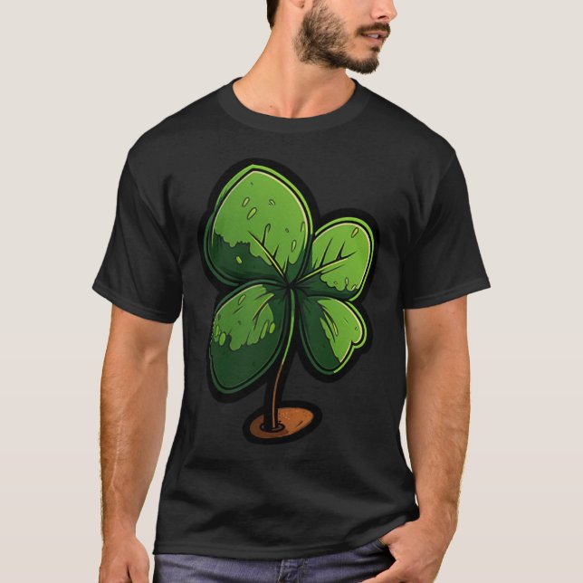 Camiseta 4 Leaf Clover Happt St Patrick's Day St Patrick's  (Frente)