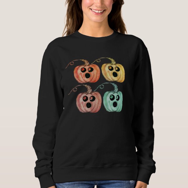 Camiseta 4 Little Pumpkins ~ Halloween Jack o Lanterns (Frente)