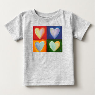 Camiseta 4 Love Hearts Art Custom Shirts