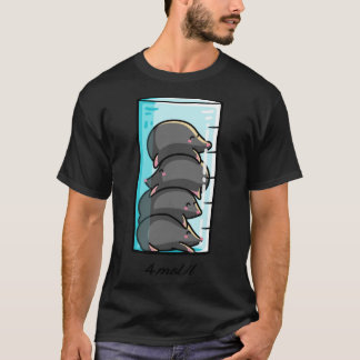 Camiseta 4 Moles Por Litro Química Ciência Piada família