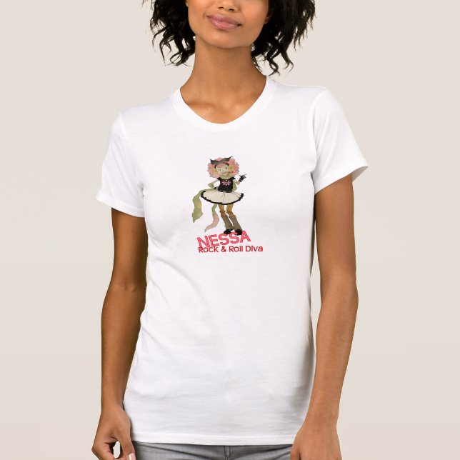 Camiseta 4 monstro pequenos - Nessa (Frente)