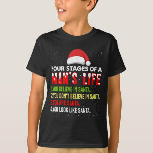 Camiseta 4 Palcos Da Vida Humana Papais noeis Engraçados Pa