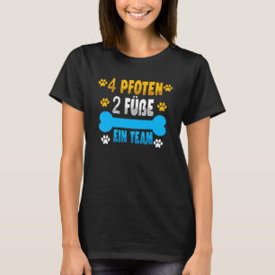 Camiseta 4 Peças 2 Pés Equipe De Pés Cão Cão Amor 1