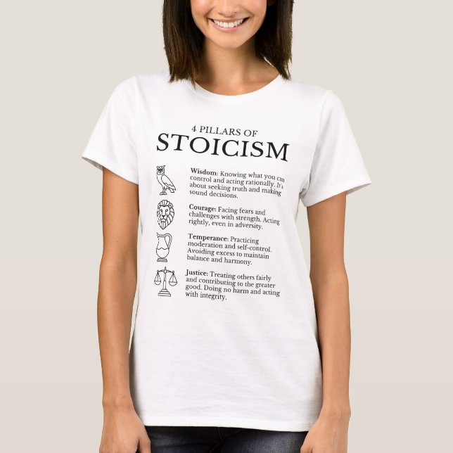 Camiseta 4 Pilares De Estoicismo (Frente)