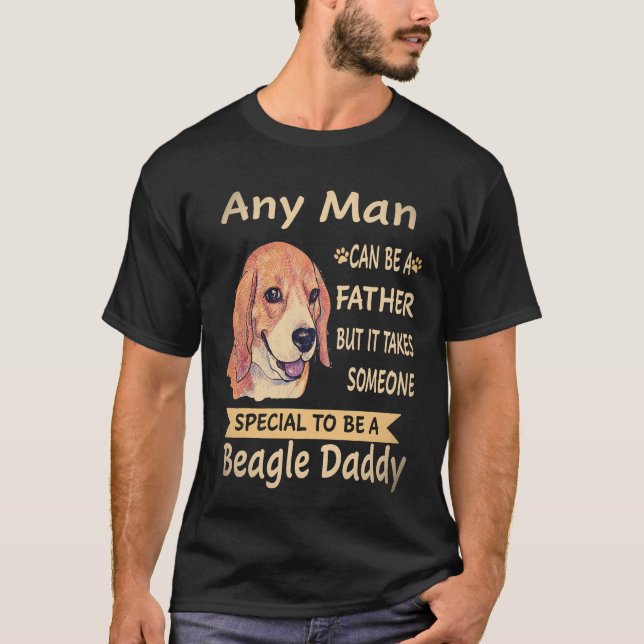 Camiseta 4 Qualquer Homem - Beagle Papai Beagle (Frente)