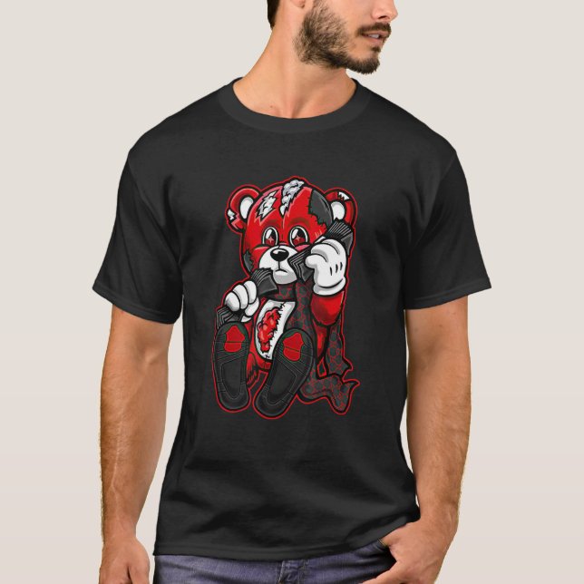 Camiseta 4 Red Thunder Tee Heartbreak Money Drill Retro Red (Frente)
