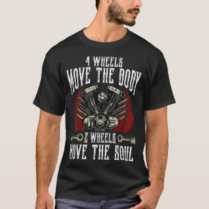 Camiseta 4 Rodas Mover O Corpo 2 Rodas Mover A Bicicleta De