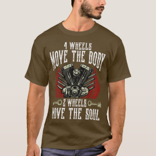 Camiseta 4 Rodas Mover O Corpo 2 Rodas Mover A Bicicleta De