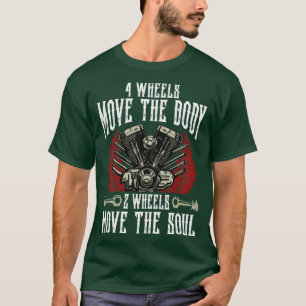 Camiseta 4 Rodas Mover O Corpo 2 Rodas Mover A Bicicleta De