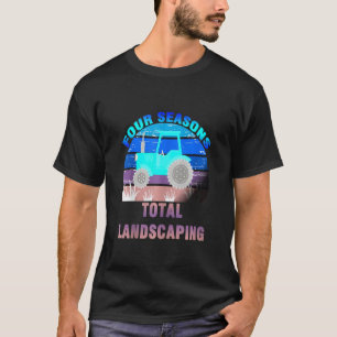 Camiseta 4 Seasons Total Landscaping Pôr do Sol Vintage Par