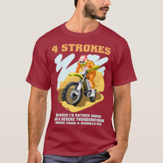 Camiseta 4 Traços Motocross Dirt Bike Racing