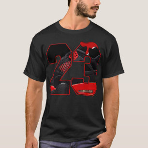 Camiseta 4 Trovão Vermelho Para Correspondência Número 23 T