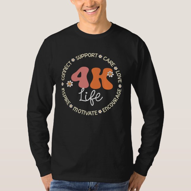 Camiseta 4K Life Appreciation Week Back to School (Frente)