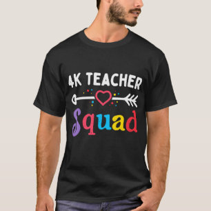 Camiseta 4k professor Squad Quarto Professora Equipe de Est