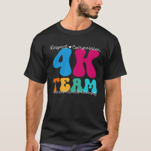 Camiseta 4K Semana de Apreciação da Equipe de volta à escol