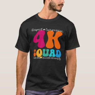 Camiseta 4K Semana de Apreciação no Esquadrão de Volta à Es