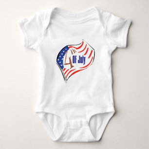 Camiseta 4o da bandeira americana de julho