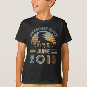 Camiseta 4o Dinossauro aniversário menino criança de 4 an