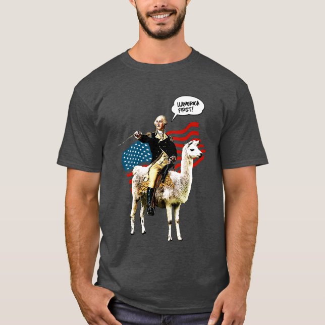 Camiseta 4o do presente engraçado de Ll-América do Dia da (Frente)