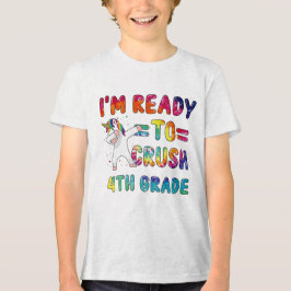 Camiseta 4th Grade Back to School Unicorn Tee