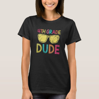 Camiseta 4th Grade Dude   Back To School  4th Grade