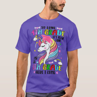 Camiseta 4th Grade Graduation Magical Unicorn 5th Grade Her