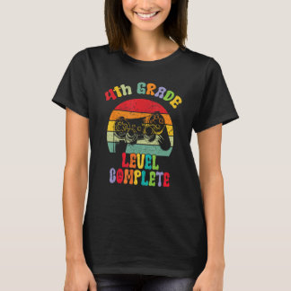 Camiseta 4th Grade Level Complete groovy Last Day Of School