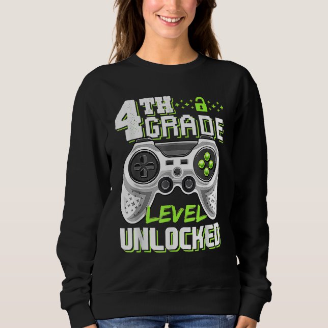 Camiseta 4th Grade Level Unlocked Game On 4th Grade Back To (Frente)