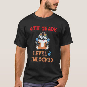 Camiseta 4Th Grade Level Unlocked Video Game Kids Back To S