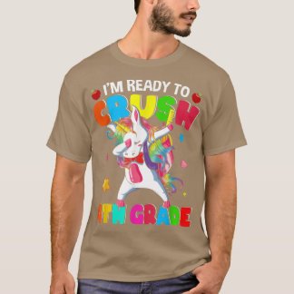 Camiseta 4th Grade Ready Crush Dabbing Unicorn Back To Scho