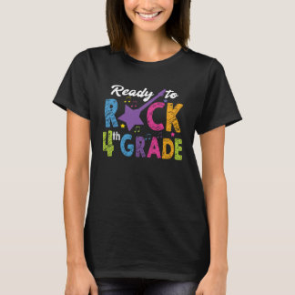 Camiseta 4th Grade School Ready to Rock Fourth Back to Scho