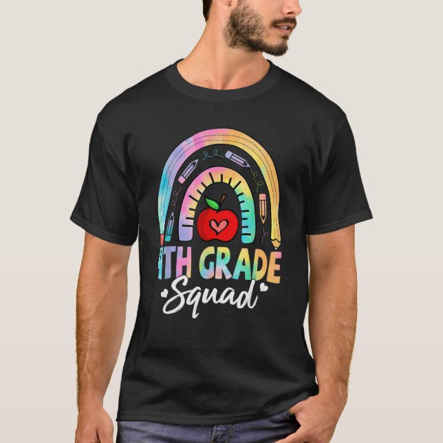 Camiseta 4th Grade Squad Back To School Fourth Grade Teache (Frente)