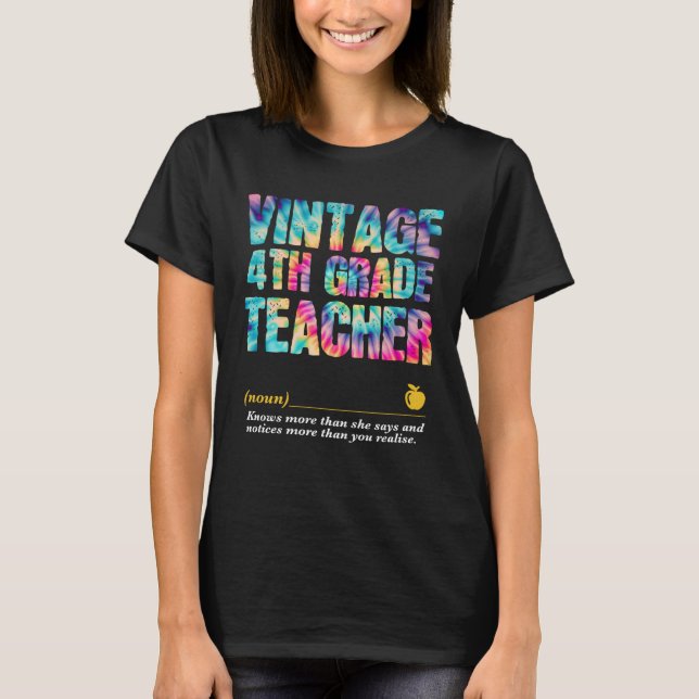 Camiseta 4th Grade Teacher Appreciation Week Back to School (Frente)
