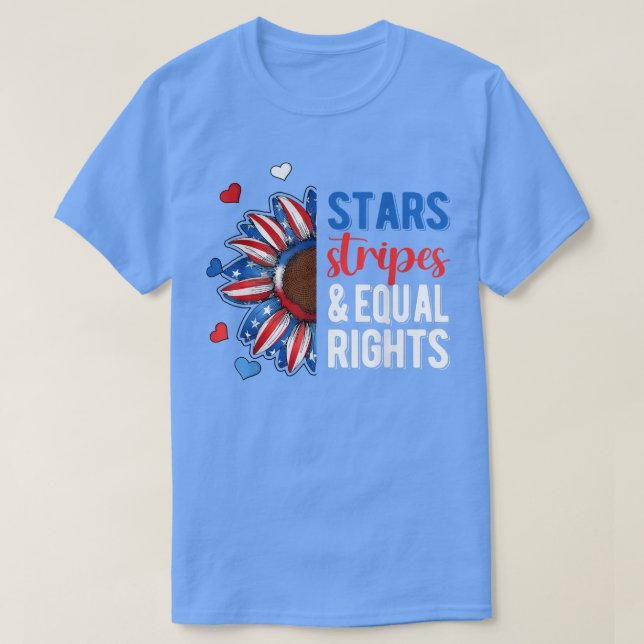 Camiseta 4th July America Independence Stars Stripes And Eq (Frente do Design)