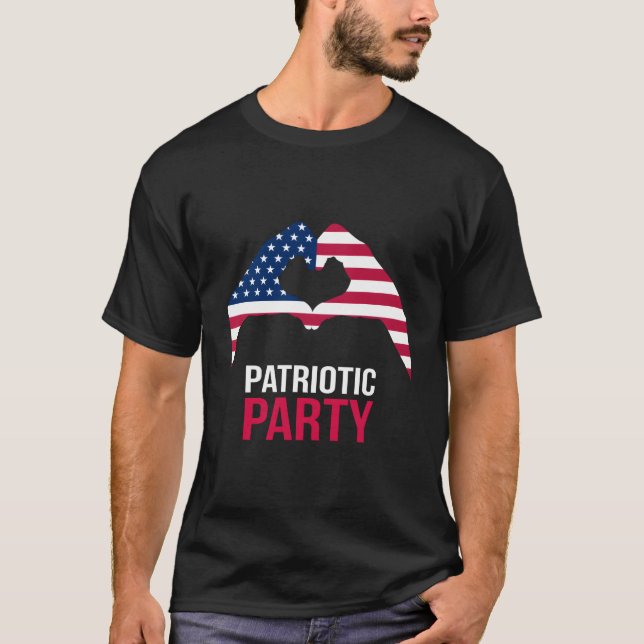 Camiseta 4Th July Patriotic Py America Usa He Flag (Frente)