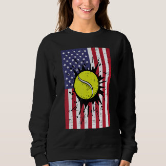 Camiseta 4th July Tennis America Flag Patriotic Men Boys Ki