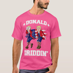 Camiseta 4th of July Donald rump Griddy Donald Griddin 