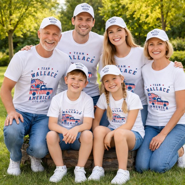 Camiseta 4th Of July Family Photos Matching Group Customize (Criador carregado)