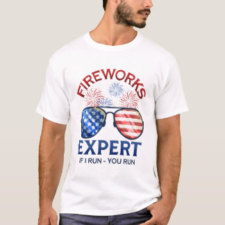 Camiseta 4th of July Fireworks Expert