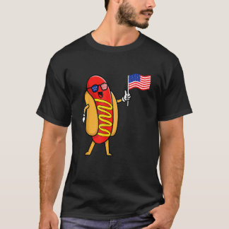 Camiseta 4th of July Hot Dog Hotdog 4th of July Boys Men Wo