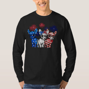 Camiseta 4th Of July Independence Day Chihuahua Dog America