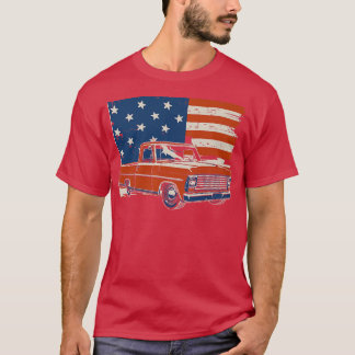 Camiseta 4th of July Patriotic Classic 1967 Pickup Truck Fl