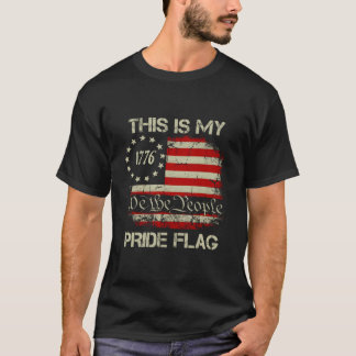 Camiseta 4Th Of July This Is My Pride Flag Usa American Pat